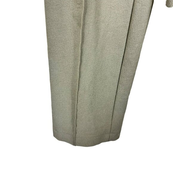 2/$30 Zara High Waist Pleated Olive Green Office Pants Size Small - Picture 6 of 13
